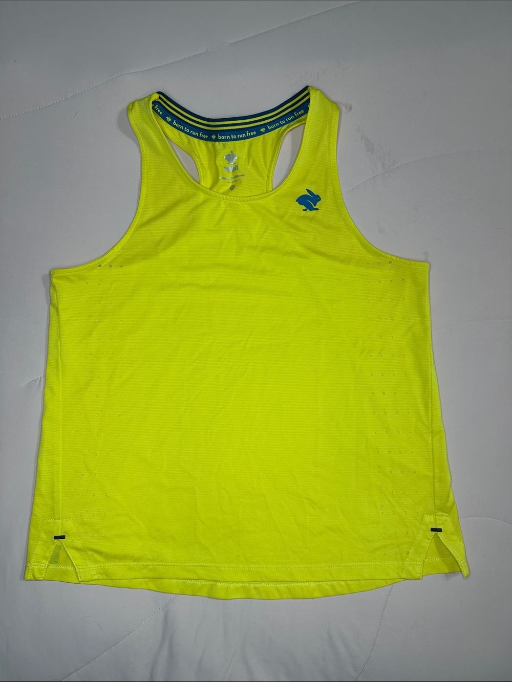 Rabbit Men’s Yellow performance Tank Top S